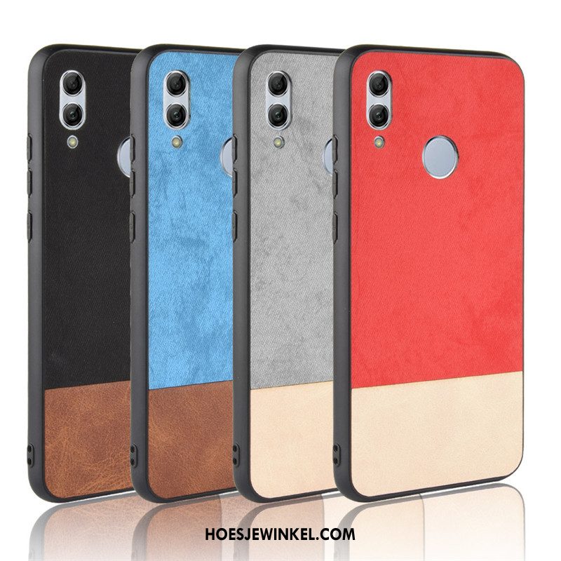 Huawei P Smart 2019 Hoesje Denim Anti-fall Blauw, Huawei P Smart 2019 Hoesje Gemengde Kleuren Hoes