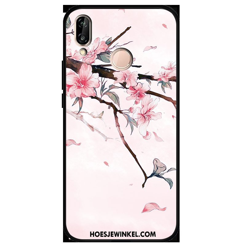 Huawei P Smart 2019 Hoesje Mobiele Telefoon Hanger Hoes, Huawei P Smart 2019 Hoesje Zacht Roze