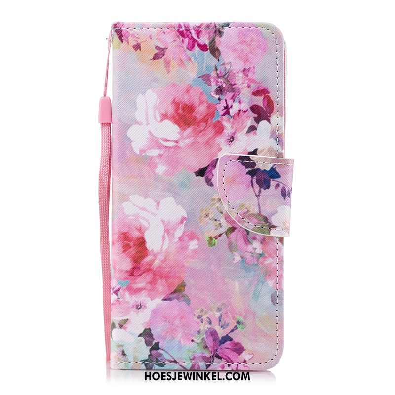 Huawei P Smart Hoesje Jeugd Bescherming Roze, Huawei P Smart Hoesje Bloemen Mobiele Telefoon