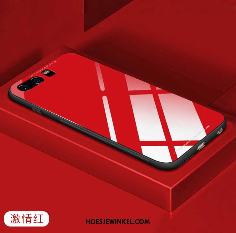 Huawei P10 Hoesje Mobiele Telefoon Wit Hoes, Huawei P10 Hoesje Pu Glas