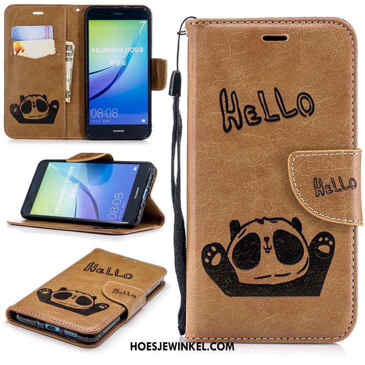 Huawei P10 Lite Hoesje Anti-fall Mobiele Telefoon Folio, Huawei P10 Lite Hoesje All Inclusive Leren Etui