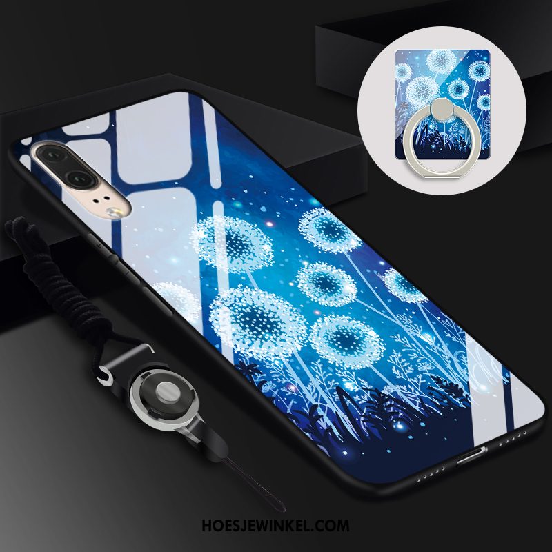 Huawei P20 Hoesje Anti-fall Zacht Hard, Huawei P20 Hoesje Blauw Mobiele Telefoon