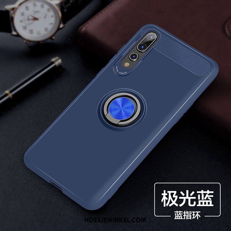 Huawei P20 Hoesje Licht Wind Rood, Huawei P20 Hoesje Blauw Anti-fall