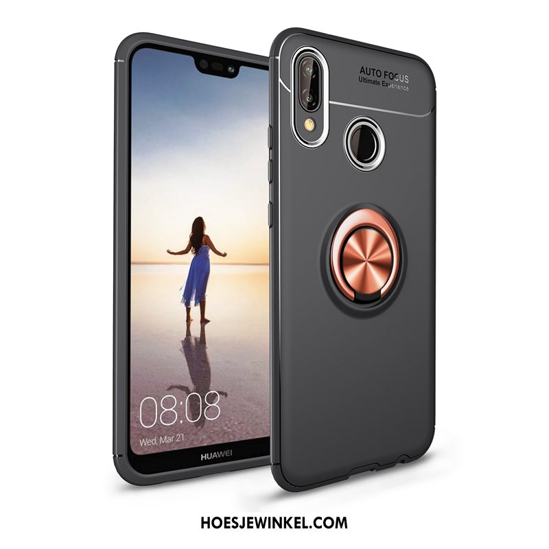 Huawei P20 Lite Hoesje Hoes All Inclusive Magnetisch, Huawei P20 Lite Hoesje Dun Zwart