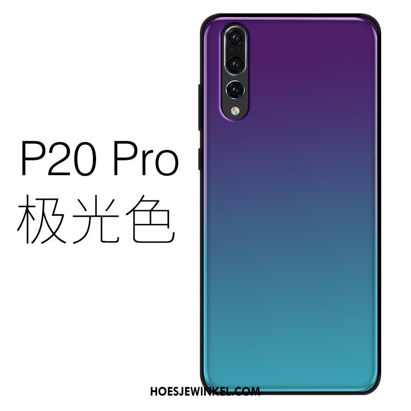 Huawei P20 Pro Hoesje Dun Mobiele Telefoon Siliconen, Huawei P20 Pro Hoesje Purper Glas