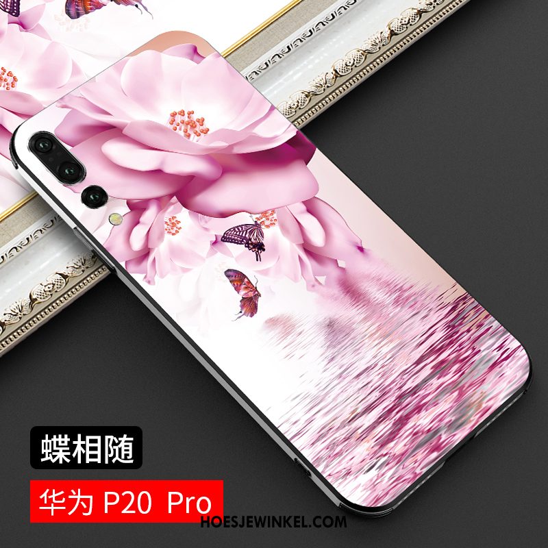 Huawei P20 Pro Hoesje Hoes Roze High End, Huawei P20 Pro Hoesje Mobiele Telefoon Hard