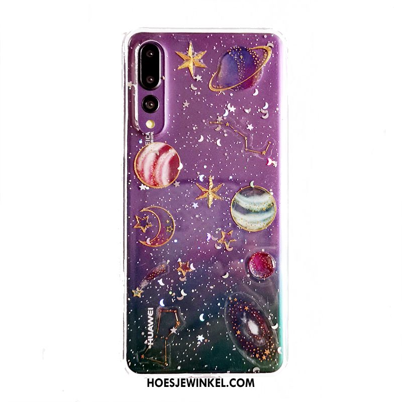 Huawei P20 Pro Hoesje Pas Purper Mobiele Telefoon, Huawei P20 Pro Hoesje Mooie Zacht