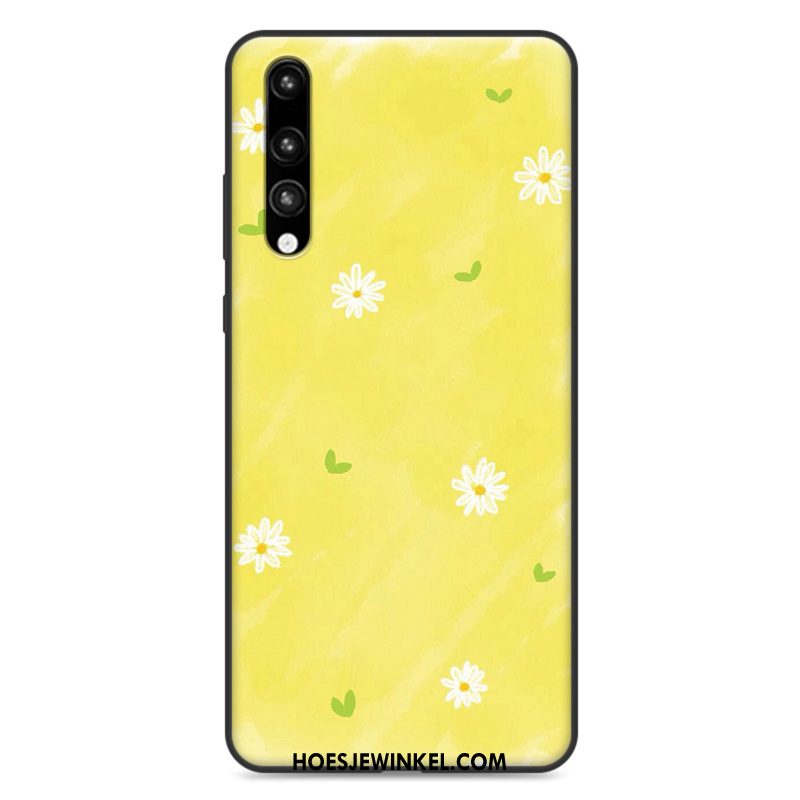 Huawei P20 Pro Hoesje Zacht Geel Bescherming, Huawei P20 Pro Hoesje Vintage Persoonlijk