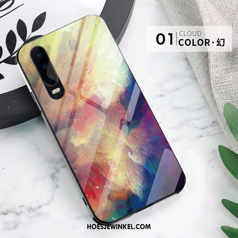 Huawei P30 Hoesje Anti-fall Eenvoudige All Inclusive, Huawei P30 Hoesje Persoonlijk Trend