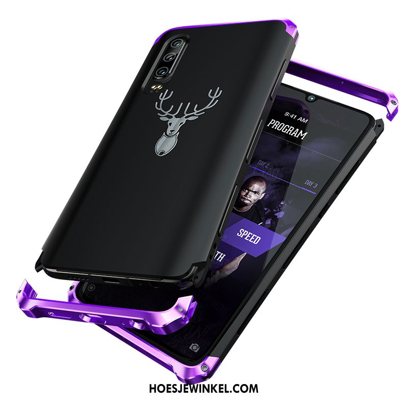 Huawei P30 Hoesje Dun Siliconen Purper, Huawei P30 Hoesje Trendy Merk Mobiele Telefoon