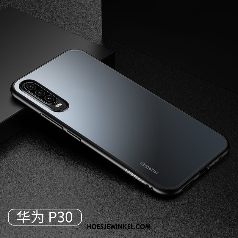 Huawei P30 Hoesje Eenvoudige Mobiele Telefoon Dun, Huawei P30 Hoesje Siliconen All Inclusive Nackte Farbe