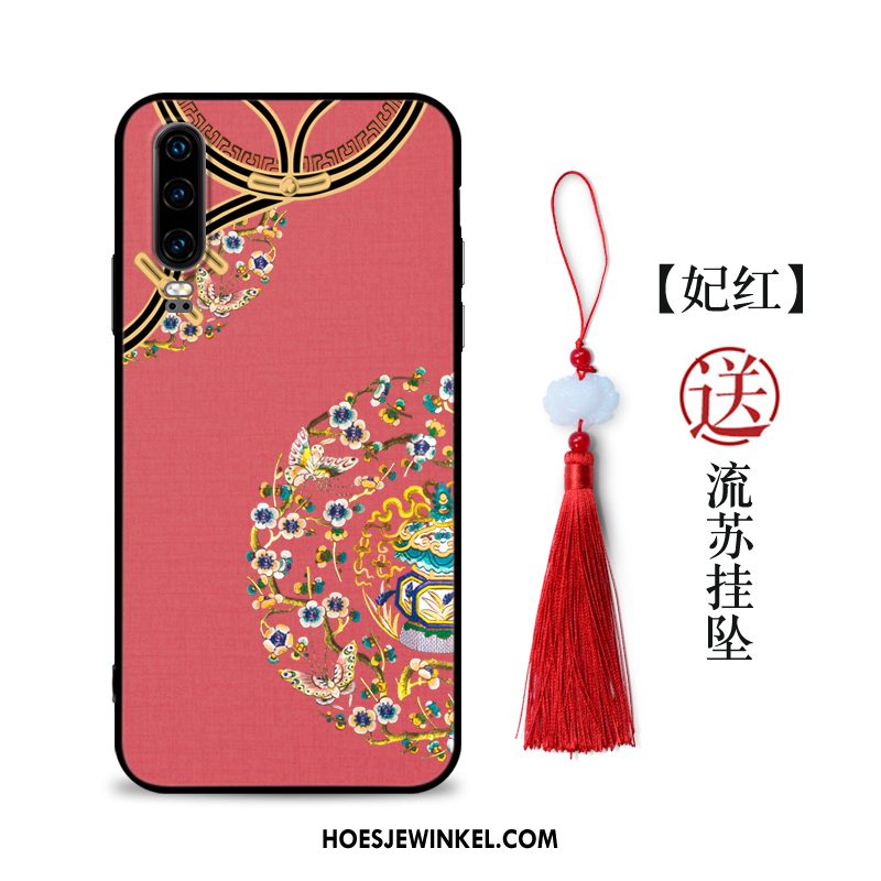 Huawei P30 Hoesje Scheppend Vintage Bescherming, Huawei P30 Hoesje Paleis Chinese Stijl