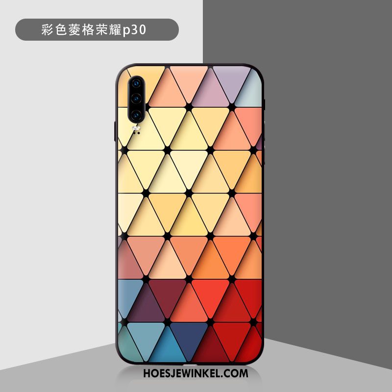 Huawei P30 Hoesje Spiegel Hoes Trendy Merk, Huawei P30 Hoesje Kleur Bescherming