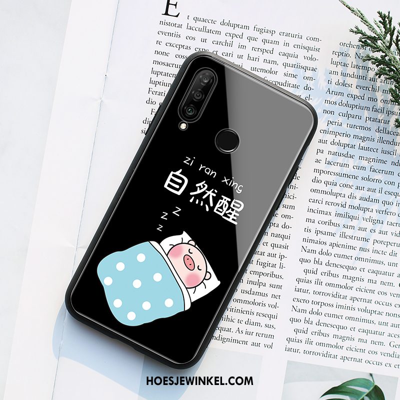 Huawei P30 Lite Hoesje Jeugd Bescherming Glas, Huawei P30 Lite Hoesje Persoonlijk Siliconen