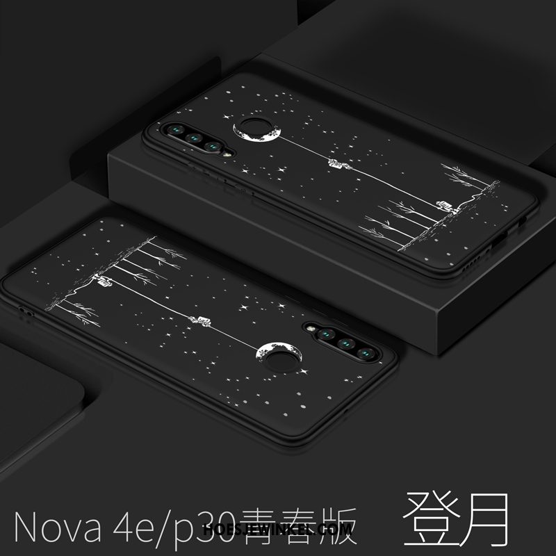Huawei P30 Lite Hoesje Trendy Merk Bescherming Wind, Huawei P30 Lite Hoesje Anti-fall Zacht