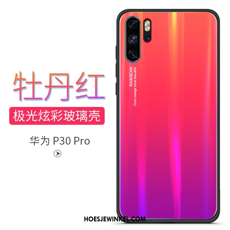 Huawei P30 Pro Hoesje Dun Net Red Spiegel, Huawei P30 Pro Hoesje High End Nieuw