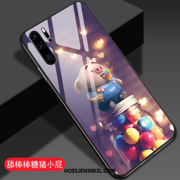 Huawei P30 Pro Hoesje Purper Anti-fall Mini, Huawei P30 Pro Hoesje Spotprent Mooie