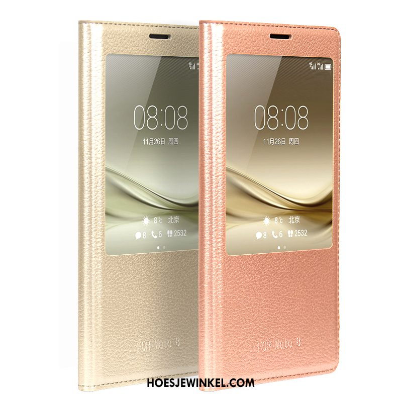 Huawei P30 Pro Hoesje Rose Goud Hoes Winterslaap, Huawei P30 Pro Hoesje Skärmskydd Mobiele Telefoon