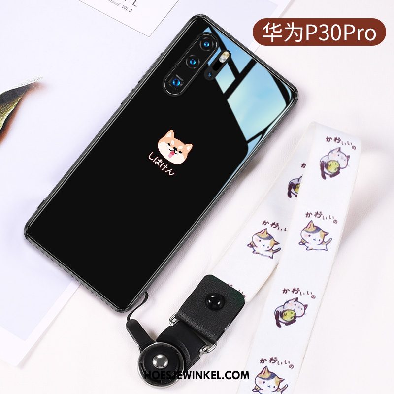 Huawei P30 Pro Hoesje Scheppend Glas Persoonlijk, Huawei P30 Pro Hoesje Mobiele Telefoon Trendy Merk