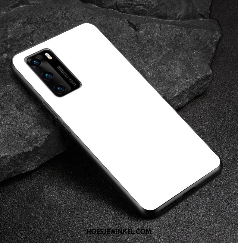 Huawei P40 Hoesje Lovers Bescherming Glas, Huawei P40 Hoesje Mode Anti-fall