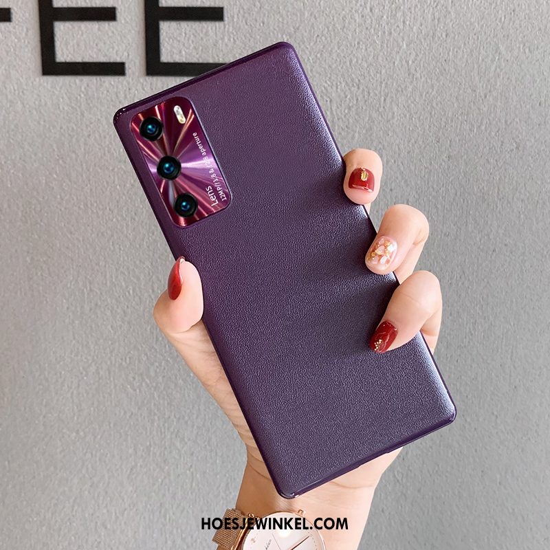 Huawei P40 Hoesje Purper Dun All Inclusive, Huawei P40 Hoesje Bescherming Trendy Merk