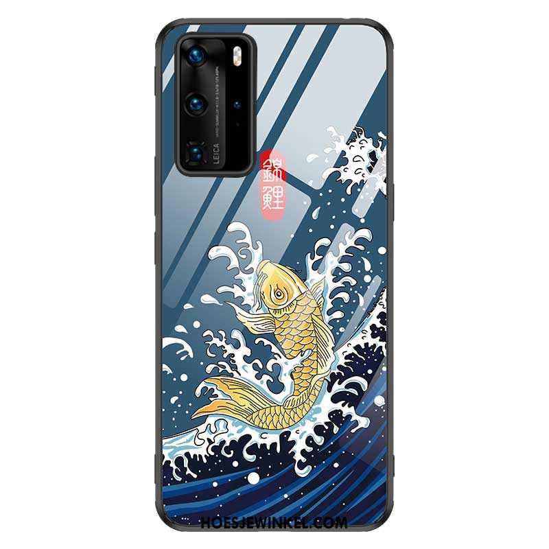 Huawei P40 Pro Hoesje Siliconen Anti-fall Mobiele Telefoon, Huawei P40 Pro Hoesje Persoonlijk Vintage