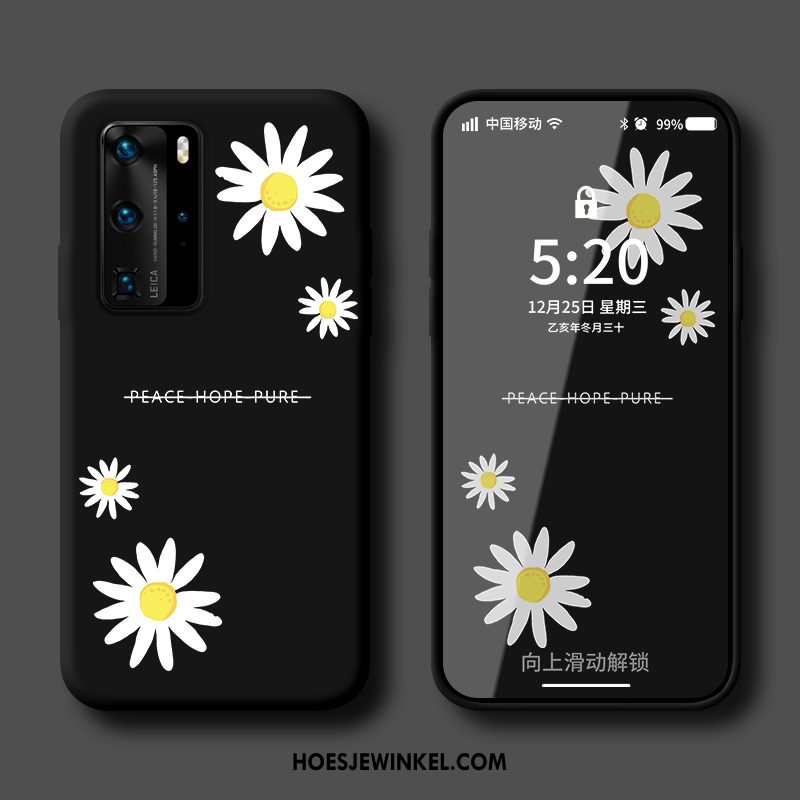 Huawei P40 Pro Hoesje Siliconen Persoonlijk Scheppend, Huawei P40 Pro Hoesje Lovers Trendy Merk