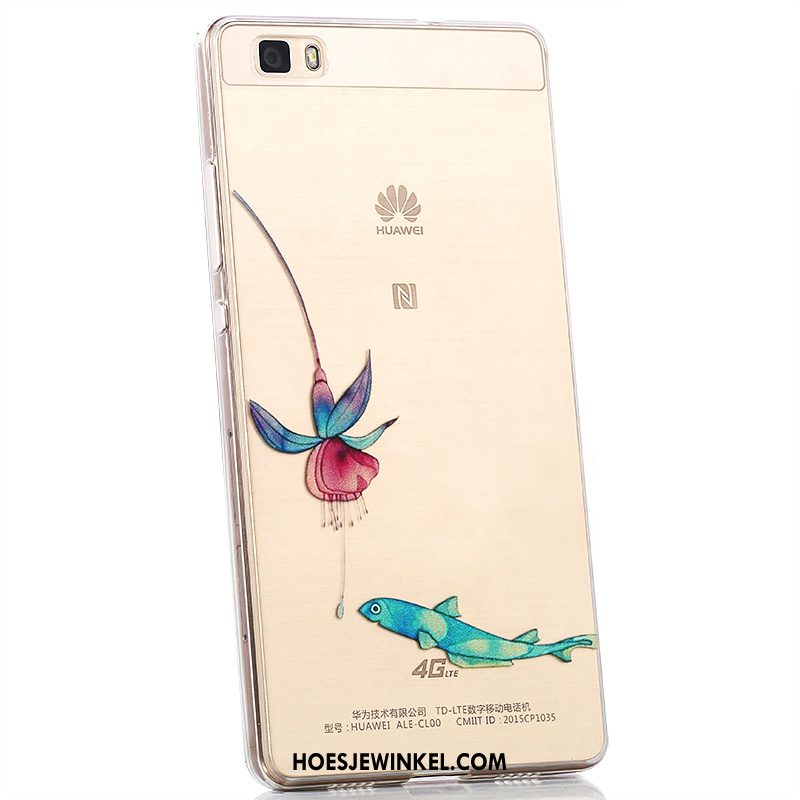 Huawei P8 Hoesje All Inclusive Anti-fall Bescherming, Huawei P8 Hoesje Doorzichtig Siliconen