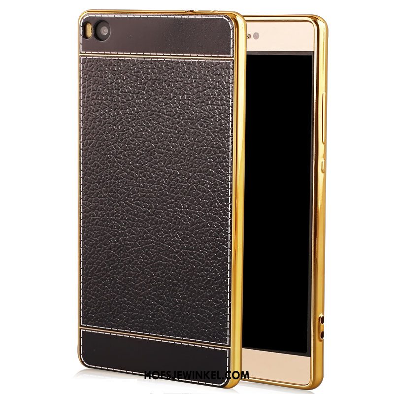 Huawei P8 Hoesje Anti-fall Leer Leren Etui, Huawei P8 Hoesje Bescherming Mobiele Telefoon