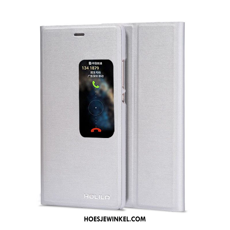 Huawei P8 Hoesje Clamshell Grijs Leren Etui, Huawei P8 Hoesje Hoge Mobiele Telefoon