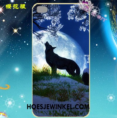 Huawei P8 Hoesje Omlijsting Trend Bedrijf, Huawei P8 Hoesje Blauw Hoes