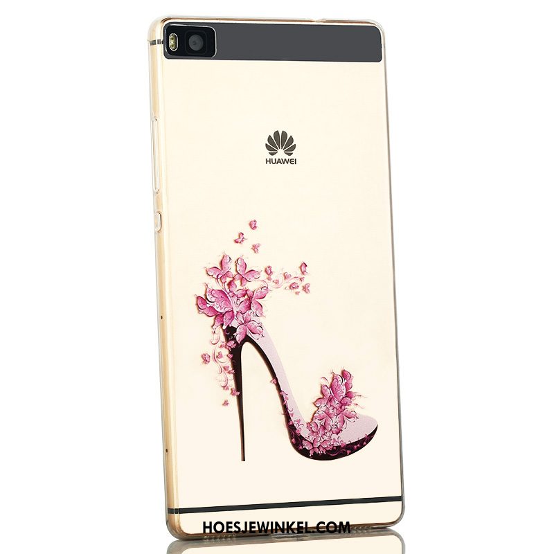 Huawei P8 Hoesje Roze Hoge Hoes, Huawei P8 Hoesje Mobiele Telefoon Siliconen
