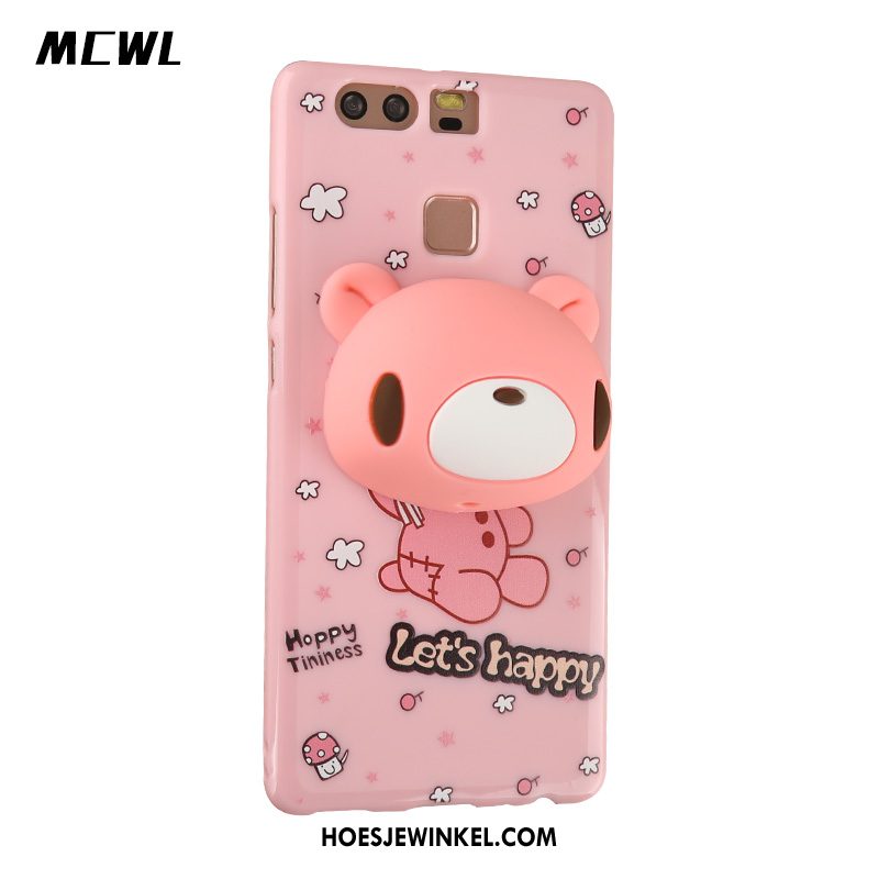 Huawei P9 Hoesje Trend Hanger Roze, Huawei P9 Hoesje Mobiele Telefoon Spotprent