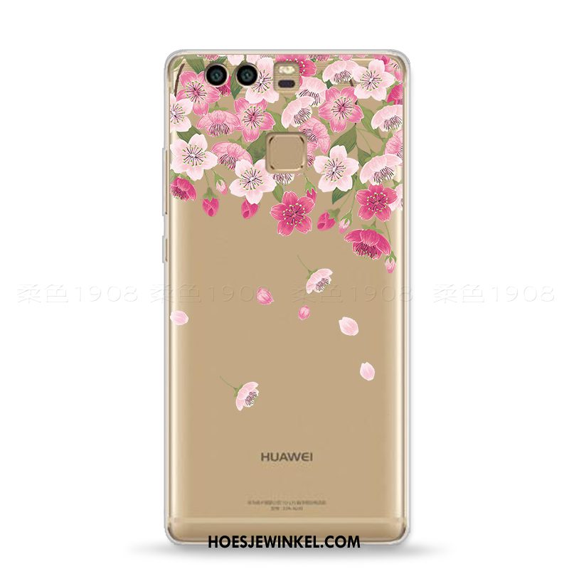 Huawei P9 Hoesje Zacht Mini Vers, Huawei P9 Hoesje Roze Kunst