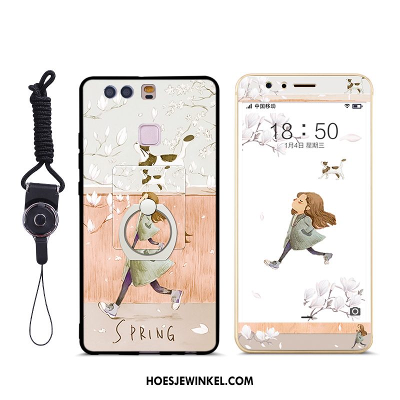 Huawei P9 Plus Hoesje Tempereren Mobiele Telefoon Bescherming, Huawei P9 Plus Hoesje Roze Hanger