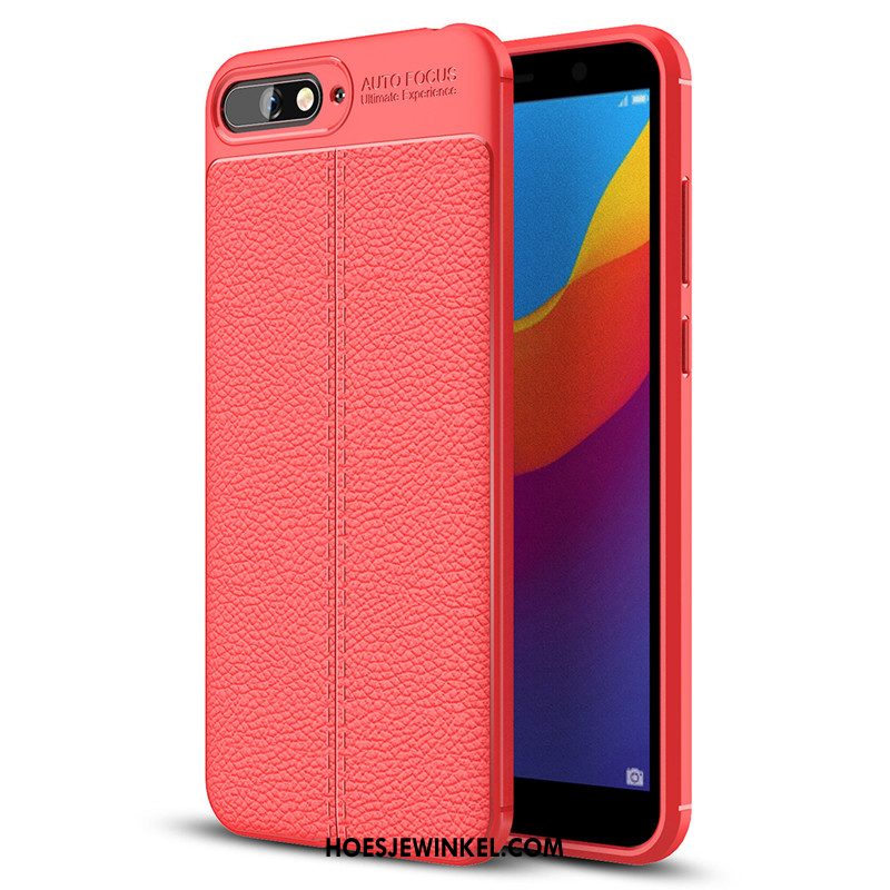 Huawei Y6 2018 Hoesje Rood Nieuw Patroon, Huawei Y6 2018 Hoesje Soort Aziatische Vrucht Hoes