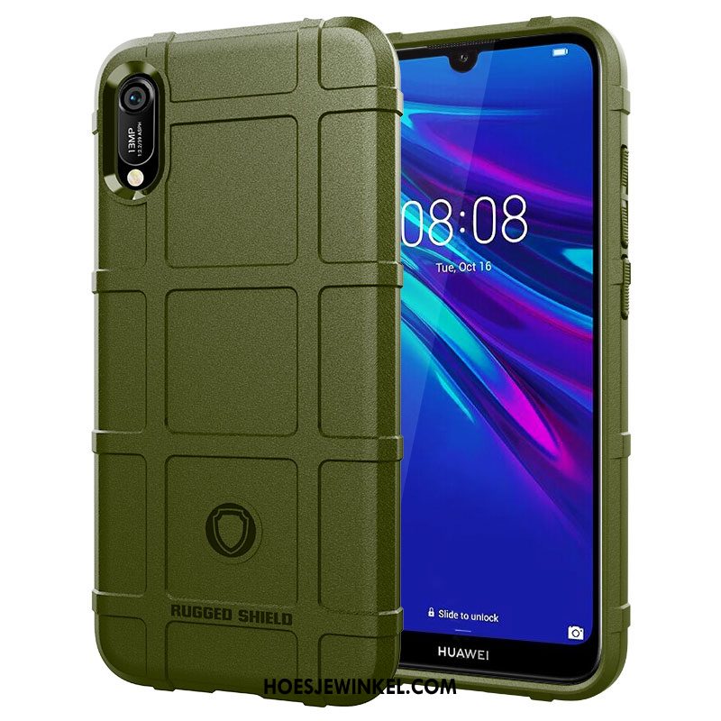 Huawei Y6 2019 Hoesje All Inclusive Groen Mobiele Telefoon, Huawei Y6 2019 Hoesje Trend Bescherming