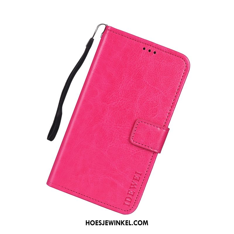 Huawei Y6 2019 Hoesje Bescherming Hoes Mobiele Telefoon, Huawei Y6 2019 Hoesje Rood Kaart