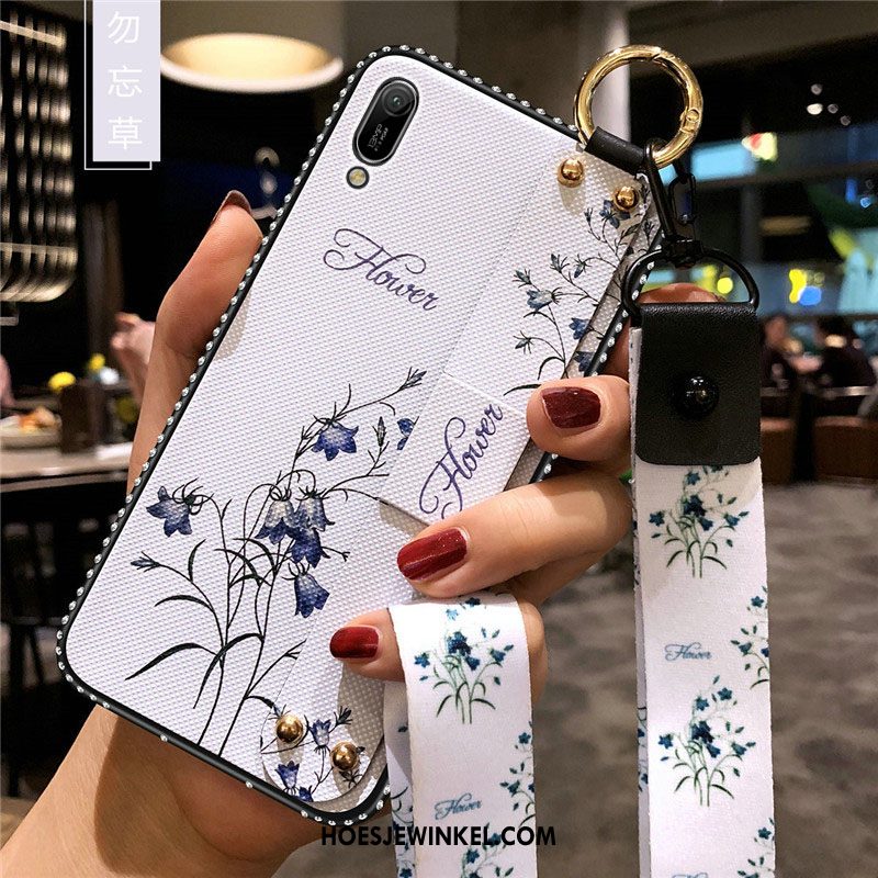 Huawei Y6 2019 Hoesje Hoes Trend Wit, Huawei Y6 2019 Hoesje Bescherming All Inclusive