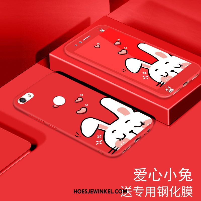 Huawei Y6 Pro 2017 Hoesje Mobiele Telefoon Spotprent Zacht, Huawei Y6 Pro 2017 Hoesje Rood Mooie