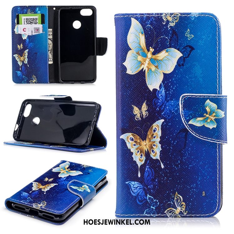 Huawei Y6 Pro 2017 Hoesje Portemonnee Folio Kaart, Huawei Y6 Pro 2017 Hoesje Zacht Siliconen