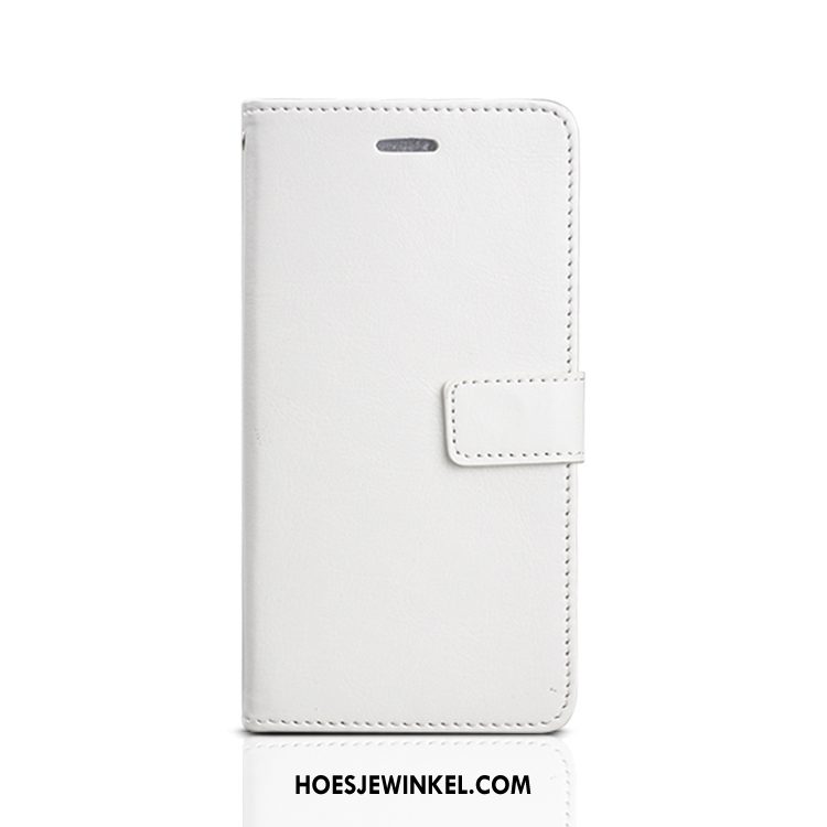 Huawei Y6s Hoesje Leren Etui Wit Mobiele Telefoon, Huawei Y6s Hoesje Clamshell