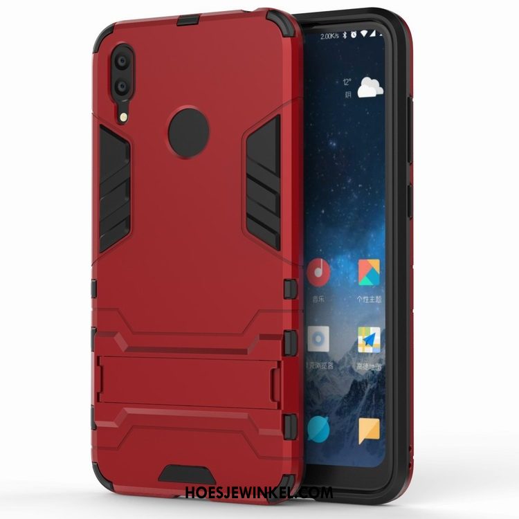 Huawei Y7 2019 Hoesje Anti-fall Rood Bescherming, Huawei Y7 2019 Hoesje Trend All Inclusive