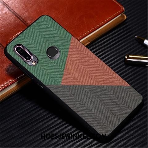 Huawei Y7 2019 Hoesje Groen Zacht Mobiele Telefoon, Huawei Y7 2019 Hoesje Doek Hard