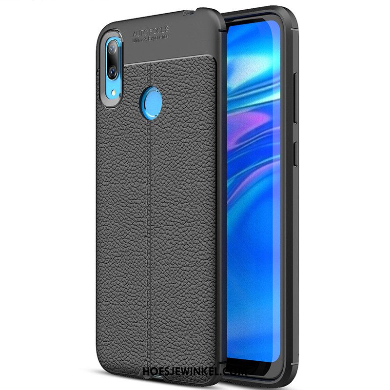 Huawei Y7 2019 Hoesje Zwart Mobiele Telefoon Siliconen, Huawei Y7 2019 Hoesje Zacht Nieuw