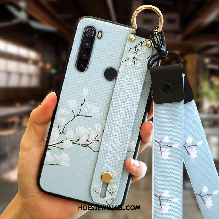 Iaomi Redmi Note 8t Hoesje Persoonlijk Rood Siliconen, Iaomi Redmi Note 8t Hoesje Trend Wit Beige