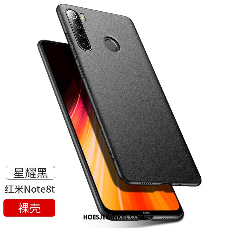 Iaomi Redmi Note 8t Hoesje Rood Schrobben Anti-fall, Iaomi Redmi Note 8t Hoesje Trend Mobiele Telefoon Beige Nackte Farbe