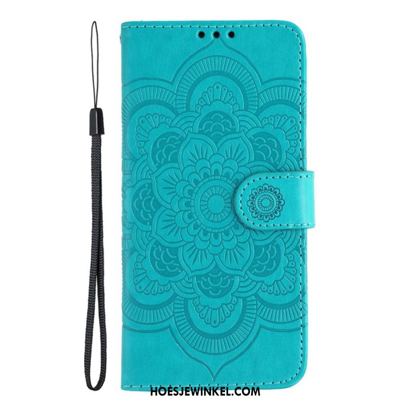 Leren Hoesje Oneplus 15 Bedrukt Mandala-patroon Bescherming Hoesje