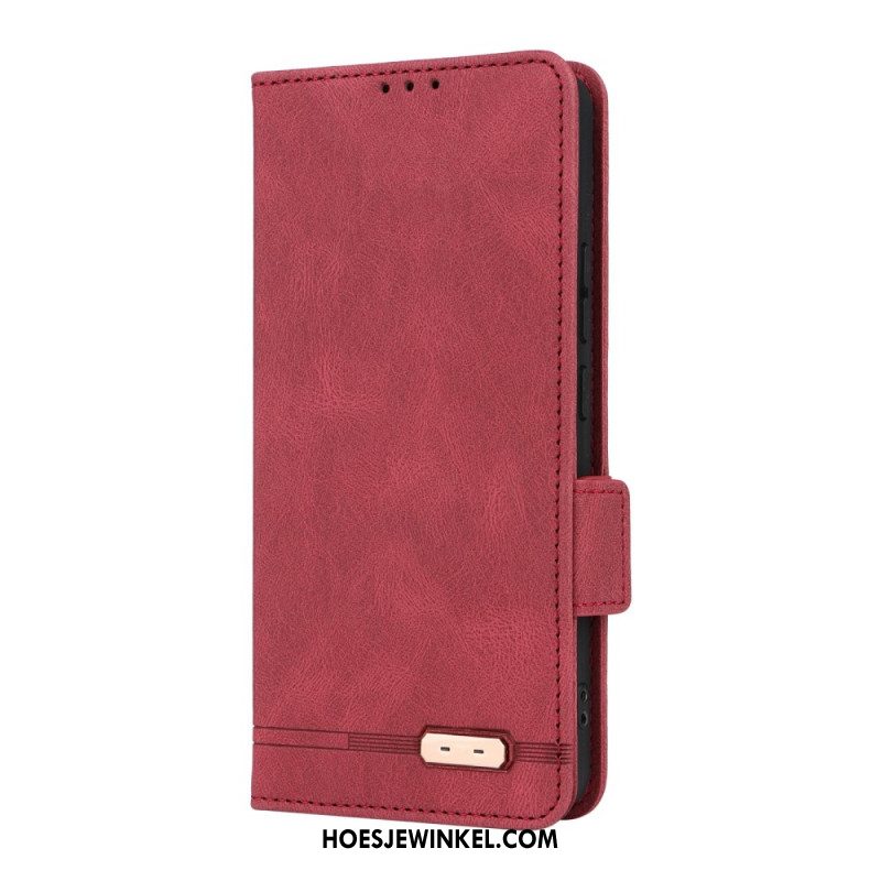 Leren Hoesje Oppo Reno 13f 4g / 5g / 13 Fs 5g Retro Design Bescherming Hoesje