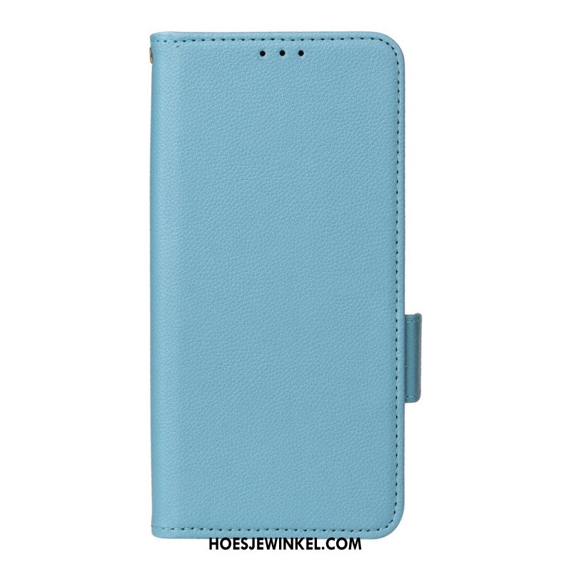 Leren Hoesje Oppo Reno 14 5g Gestructureerd Met Bandje Bescherming Hoesje